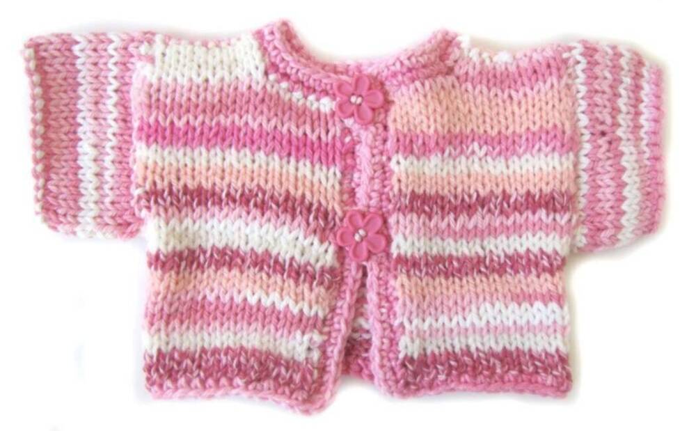 KSS Pastel Cotton Sweater/Jacket 55cm (0-6 Months) - Click Image to Close