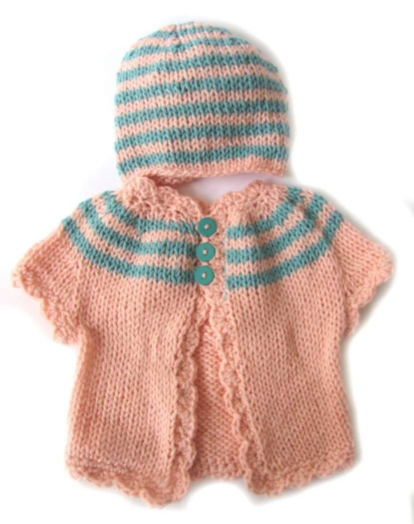KSS Pink Sweater Vest and Hat 6 Months SW-159 KSS-SW-159-AZ