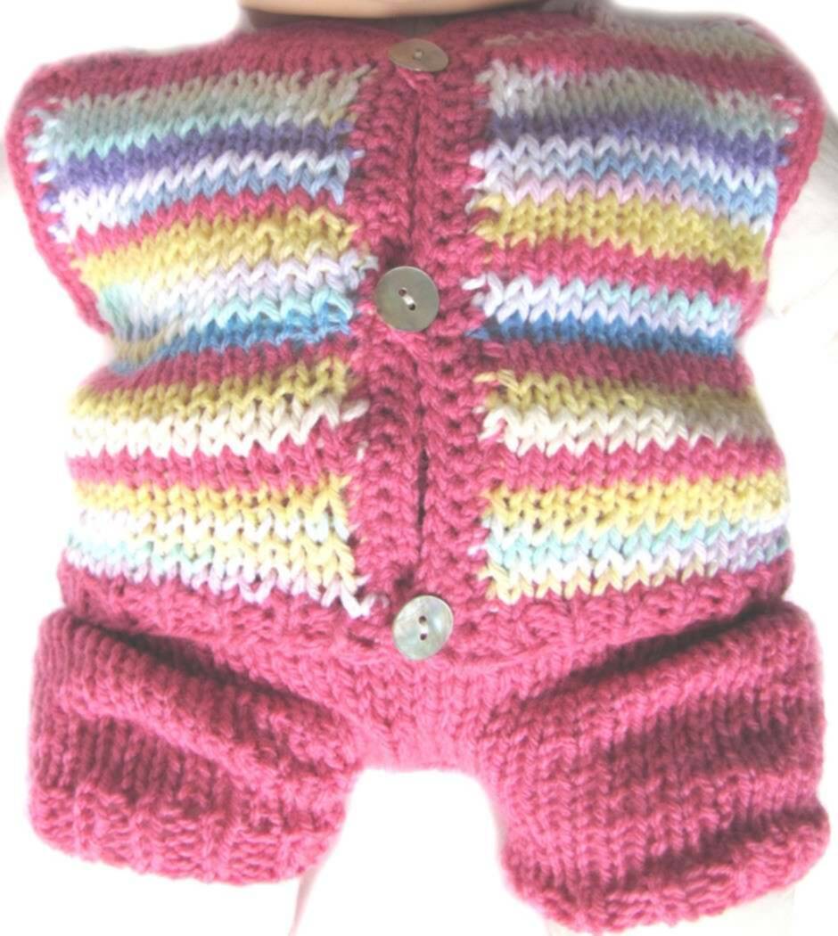 KSS Rose Striped Sweater Vest and Pants (12 Months) KSS-SW-169-EB