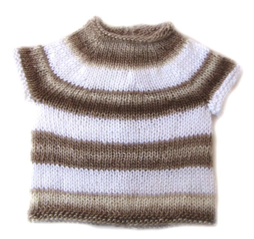 KSS Brown and Beige Baby Sweater/Vest (12 Months) SW-229 KSS-SW-229-EB
