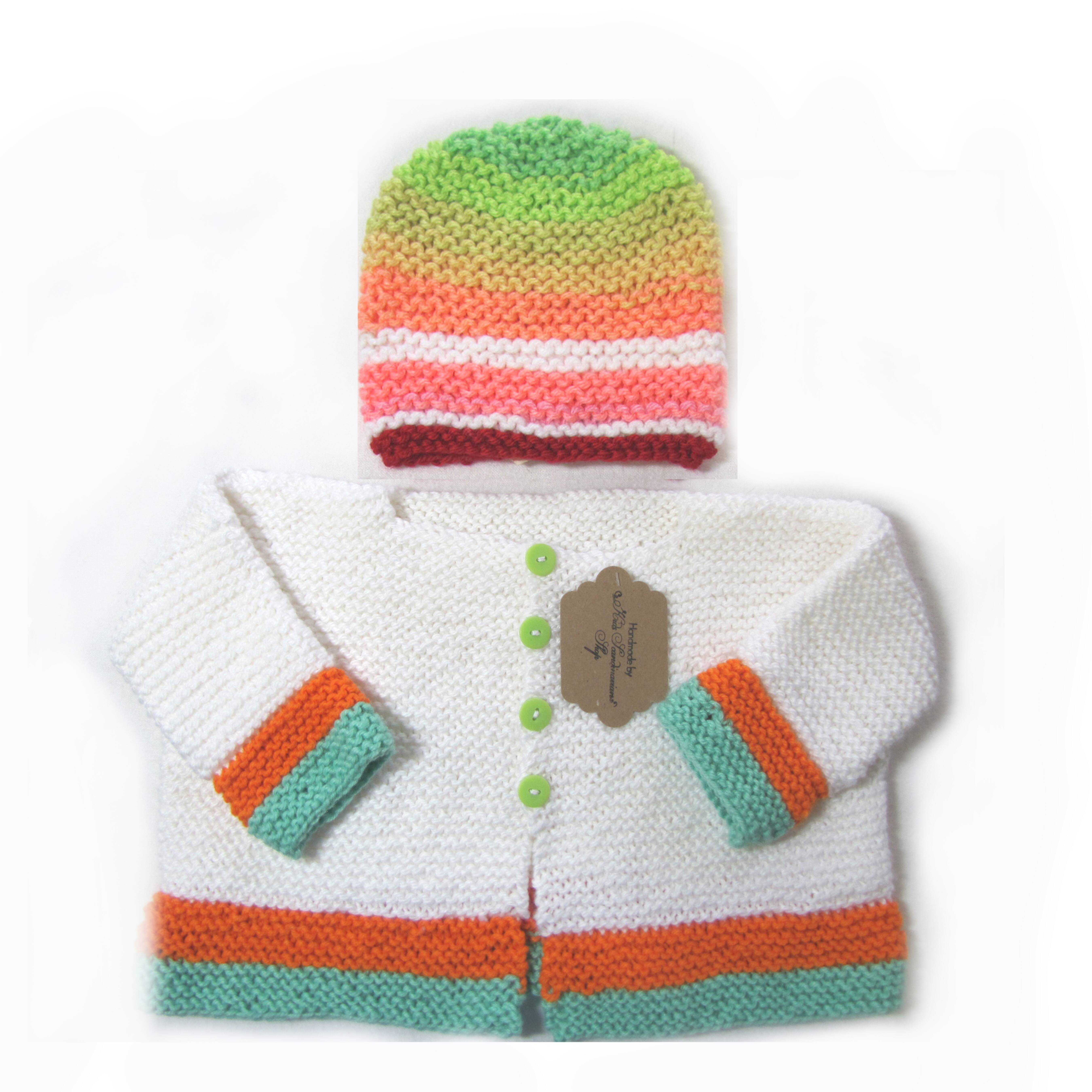 KSS White Knitted Sweater/Jacket (2 Years/3T) - Click Image to Close