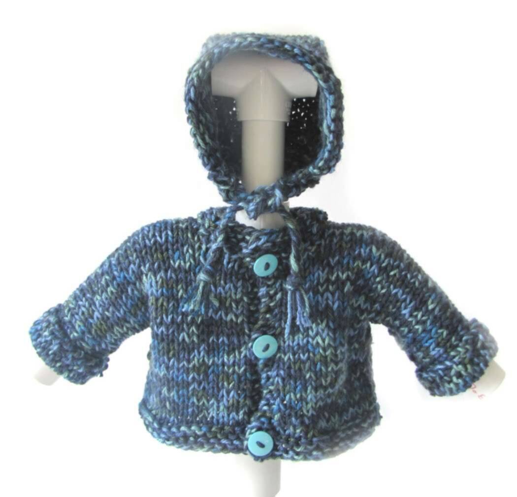 KSS Multicolored Seashore Sweater/jacket and Hat (3 Months) KSS-SW-386-AZ
