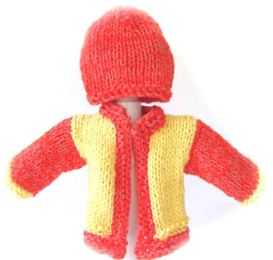KSS Citrus Sweater/Cardigan with a Hat (3 Months) KSS-SW-449-EB