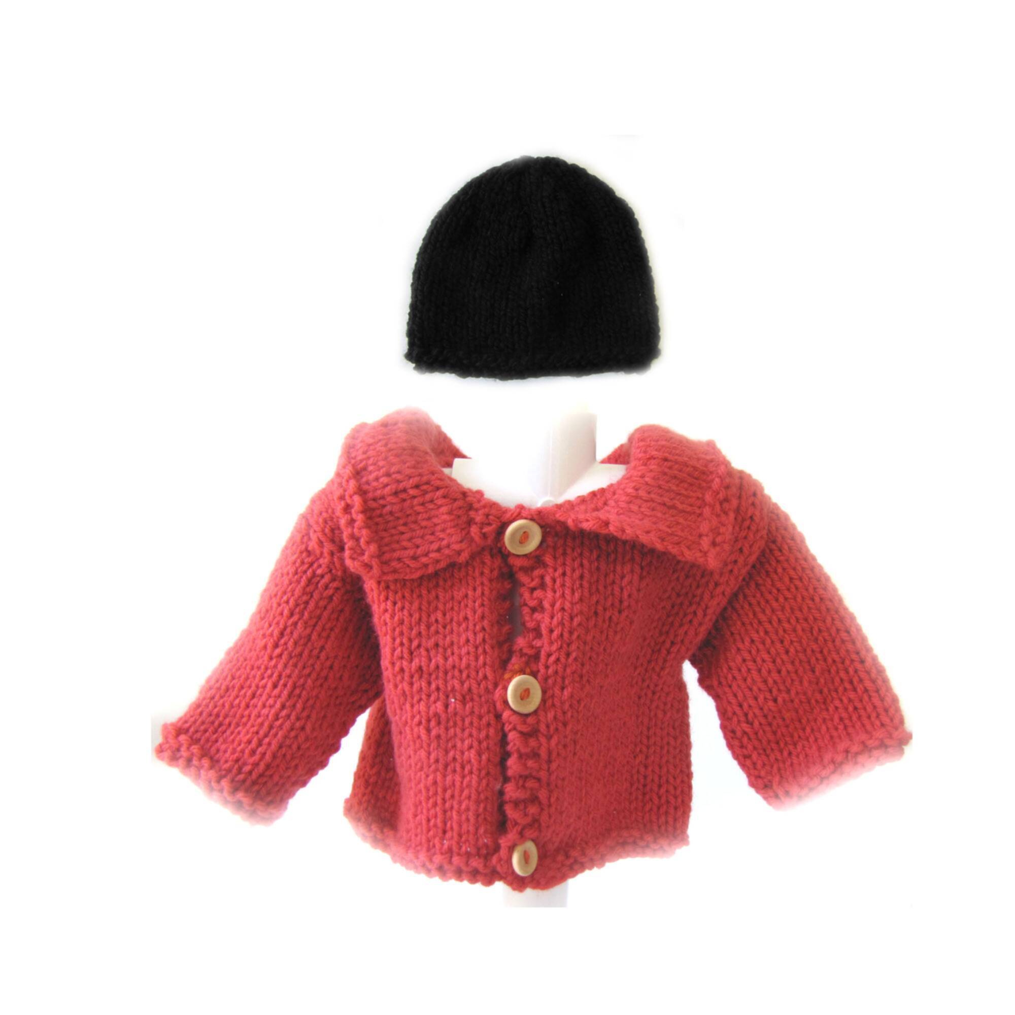 KSS Copper Colored Sweater/Cardigan with Collar (3 - 6 Months) - Click Image to Close