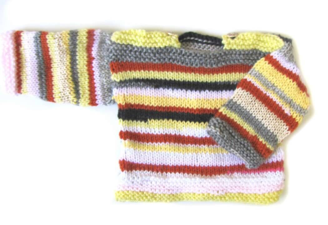 KSS Multi Colored Striped Soft Sweater 2T KSS-SW-470-EB