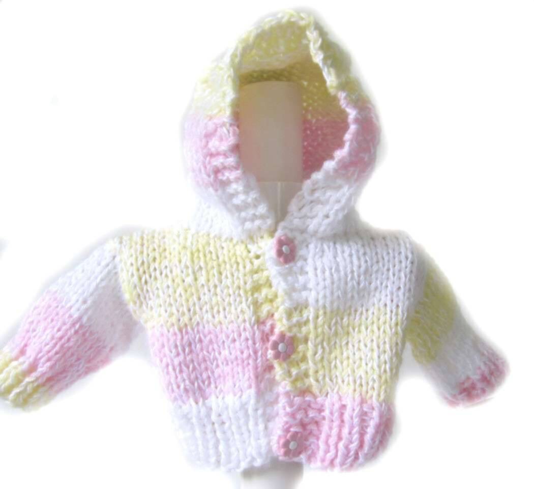 KSS Pastel Hooded Sweater/Cardigan (Newborn) KSS-SW-483-EB