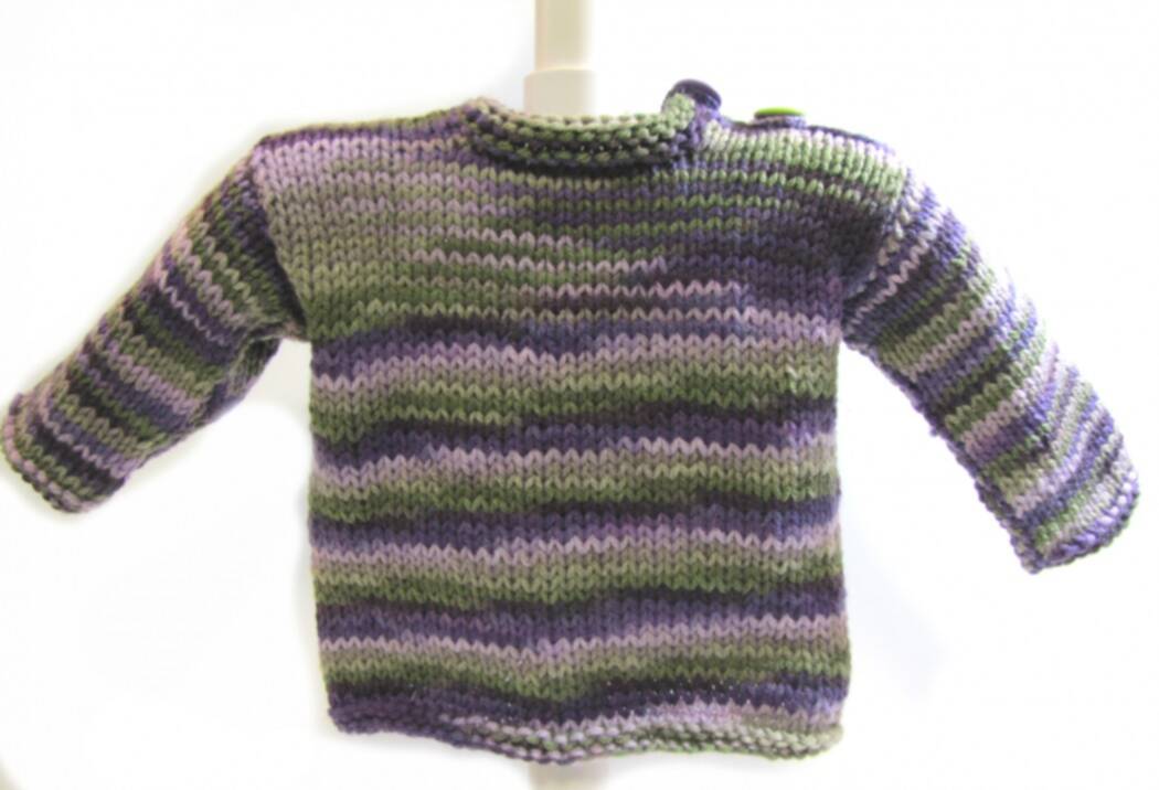 KSS Purple/Green Colored Striped Toddler Sweater 2T KSS-SW-653