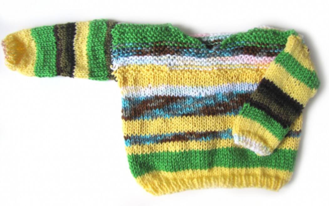 KSS Green Meadow Handmade Pullover Sweater (12 Months) SW-677 - Click Image to Close