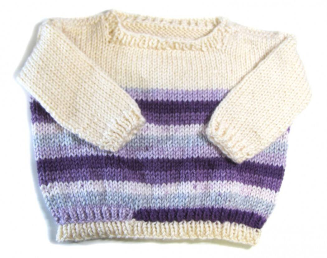 KSS Purple/Grey Heavy Kids Pullover Sweater (5 Years) KSS-SW-700-EB