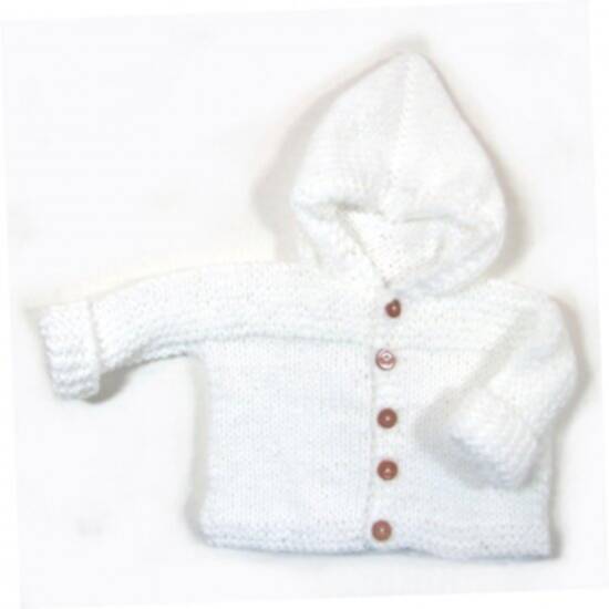 KSS White Colored Hooded Sweater (2-3 Years)