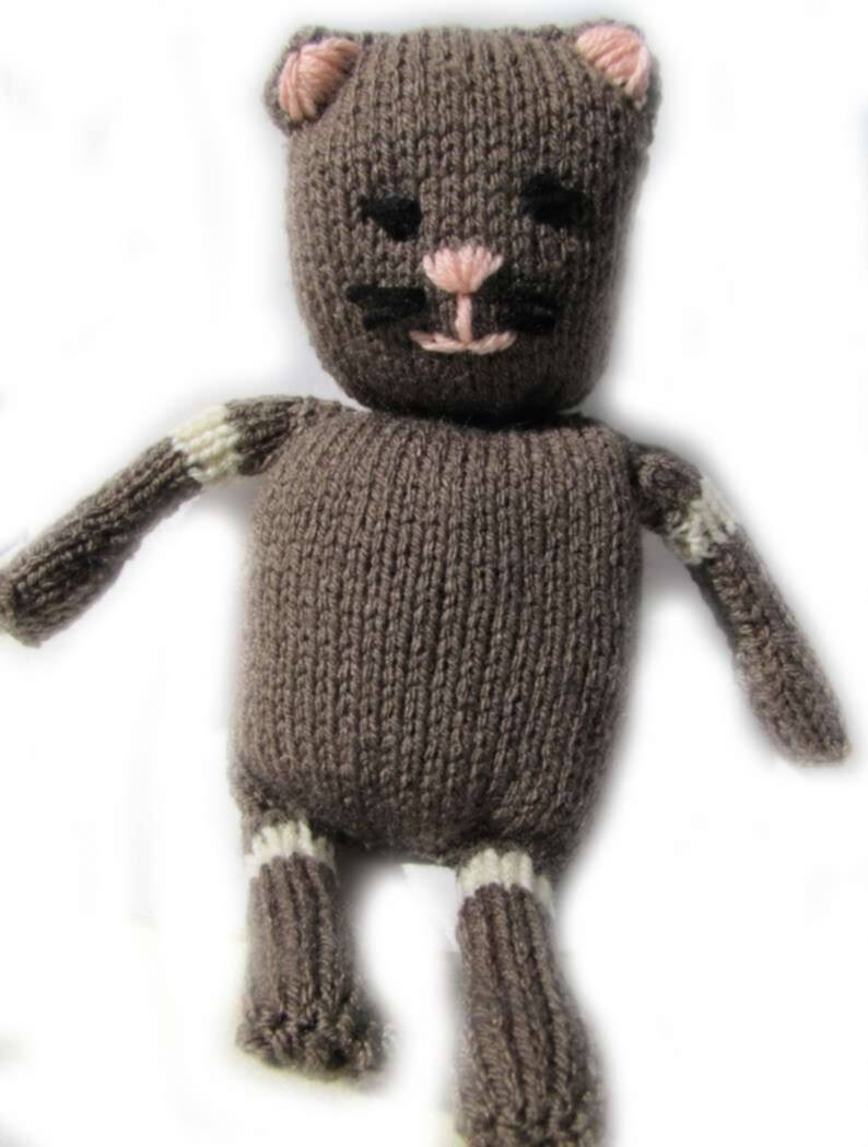 KSS Knitted Teddy Cat 13" long KSS-TO-015
