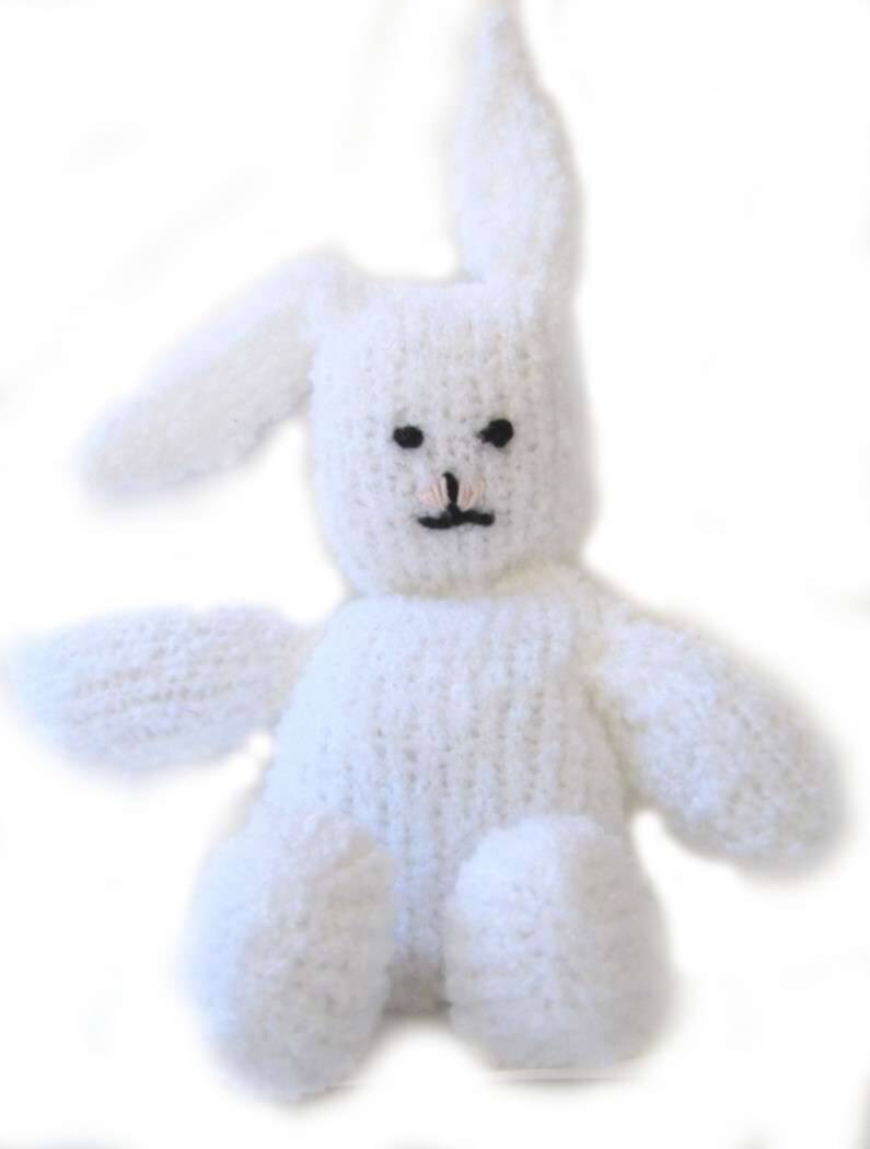 KSS Knitted Fluffy Soft Rabbit 9" long KSS-TO-016-EBK
