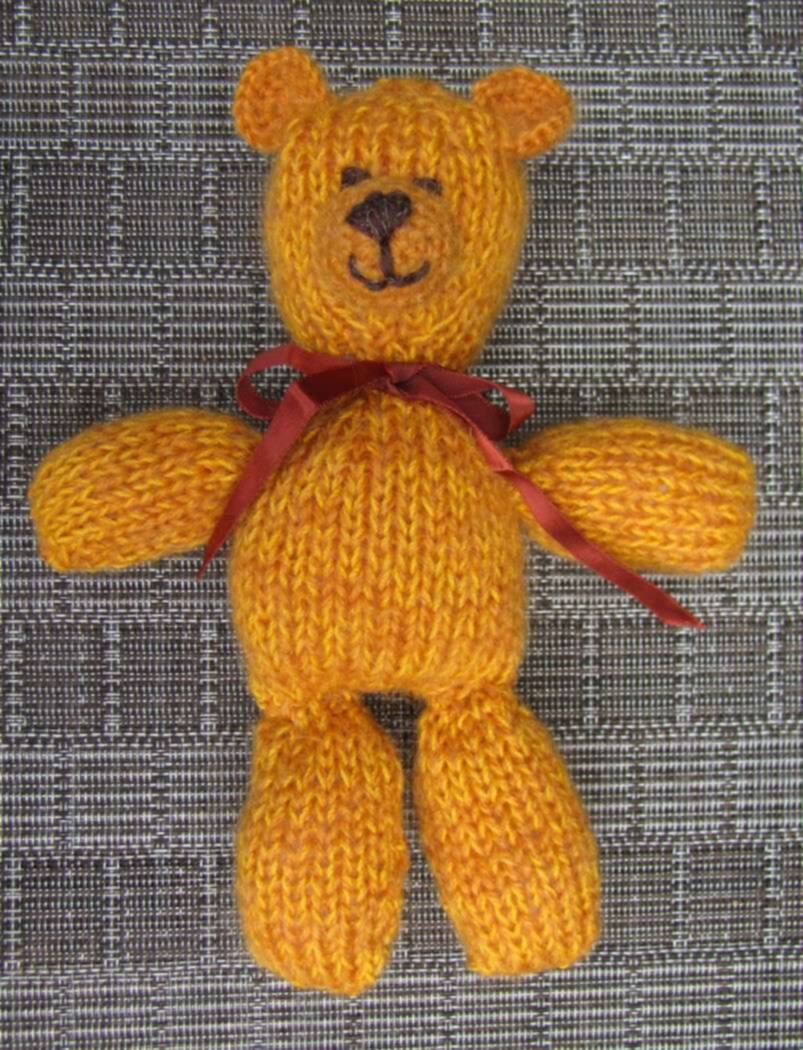 KSS Knitted Teddy Bear 8" long KSS-TO-044-EB