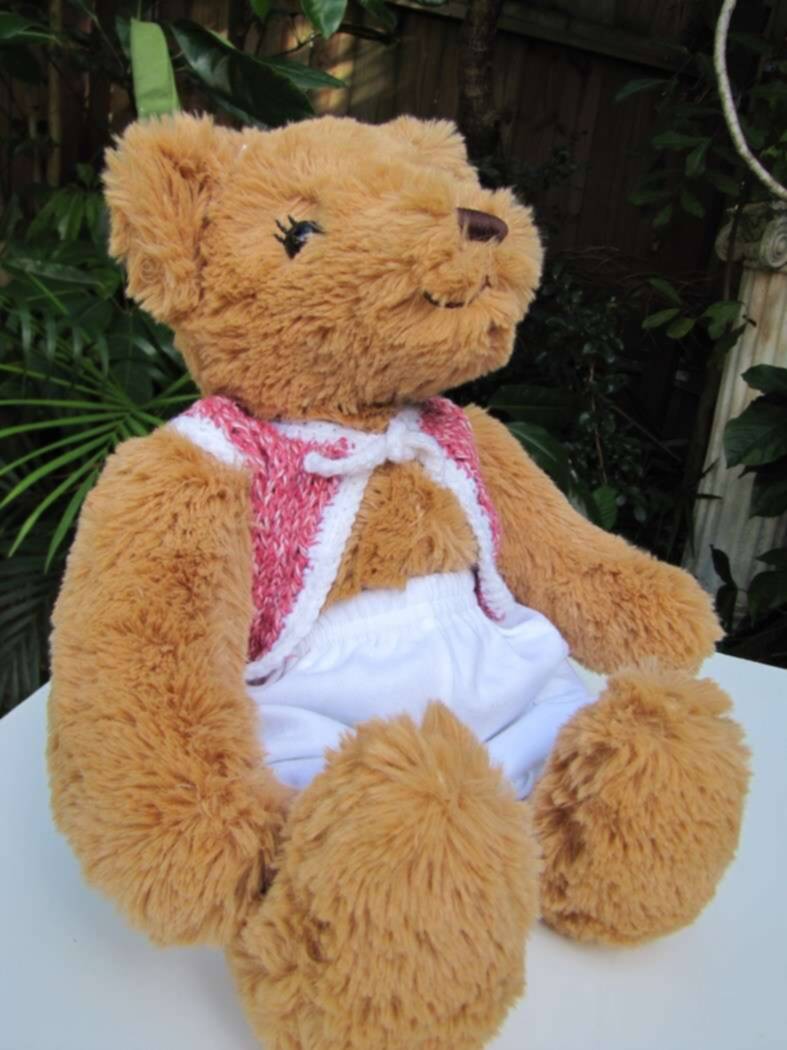 KSS Large Brown Bear 19" with Vest and Pants KSS-TO-058