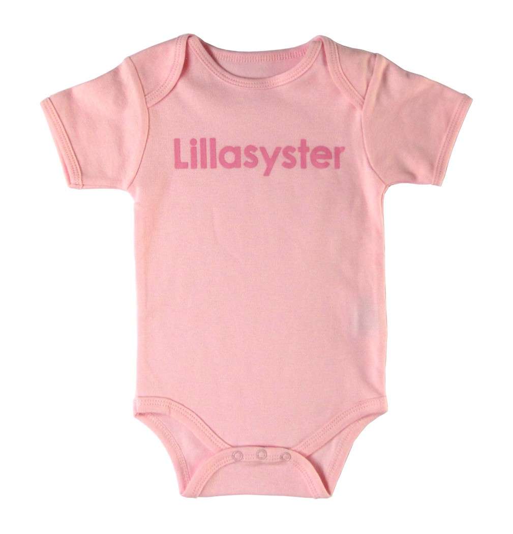 Liten Jag Onesie "Lillasyster" (little sister) 0 - 3 Months LITEN-13001