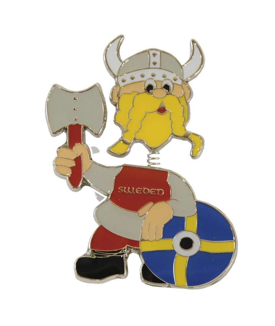 Ola Nesje Sweden Viking Magnet with Moving Head 21111 NESJE-21111