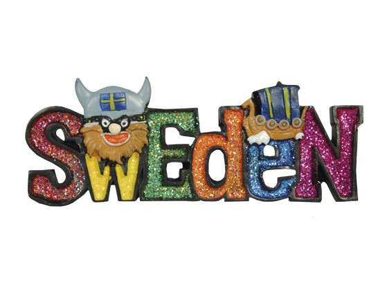 Ola Nesje Sweden Glitter Viking Magnet 39018 NESJE-39018