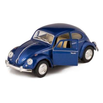 Classic Die-cast VW 1867 Beetle Blue - Click Image to Close