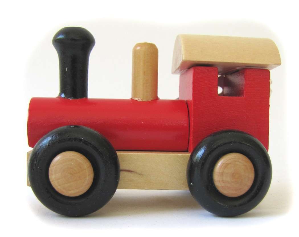 SWE-DEN Wooden Locomotive Red SWE-DEN-07527-RED
