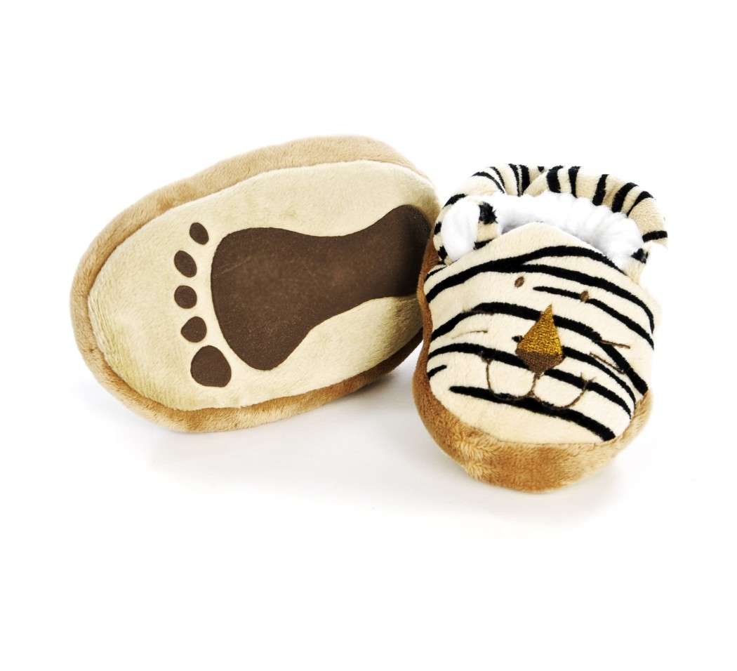 Teddykompaniet Diinglisar Wild Tiger Baby Booties 6-12 Months TEDDY-16382