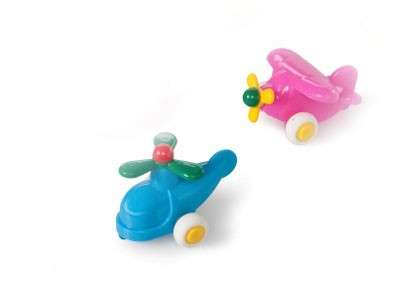 Viking Toys 3" Little Chubbies Planes Pastel 2pc Set