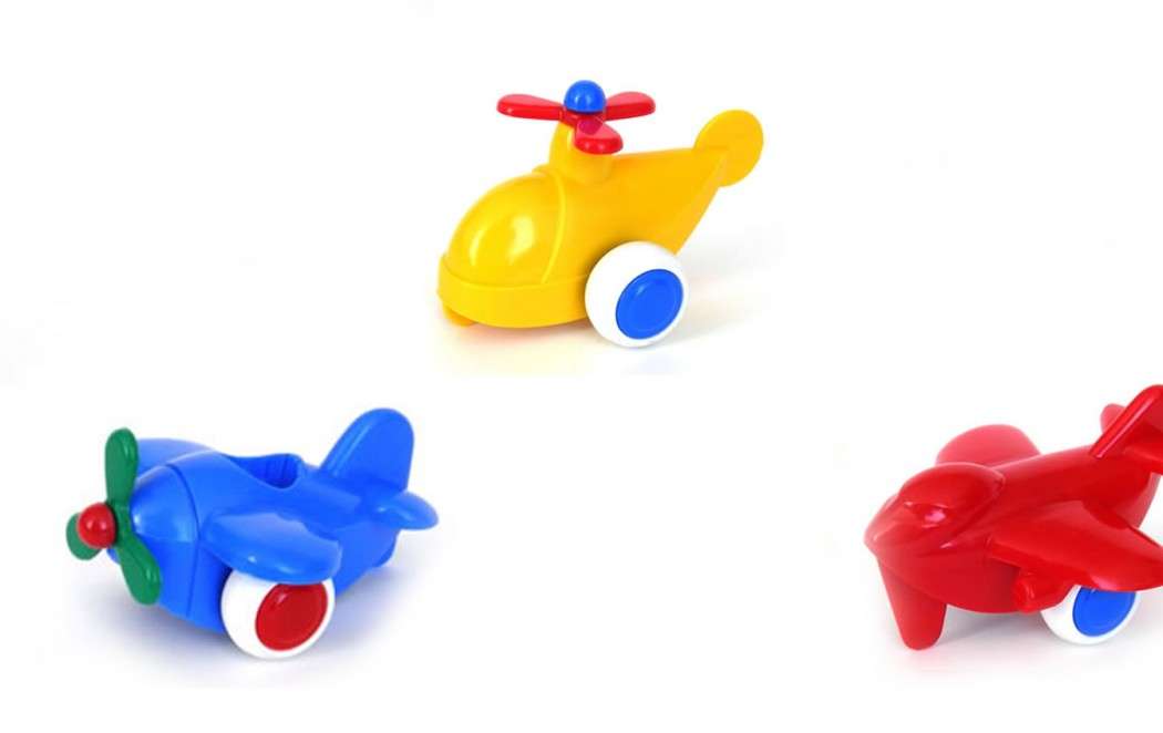Viking Toys 4" Chubbies 3 Piece Planes VIKING-1149-3PC-PLANES-RBY