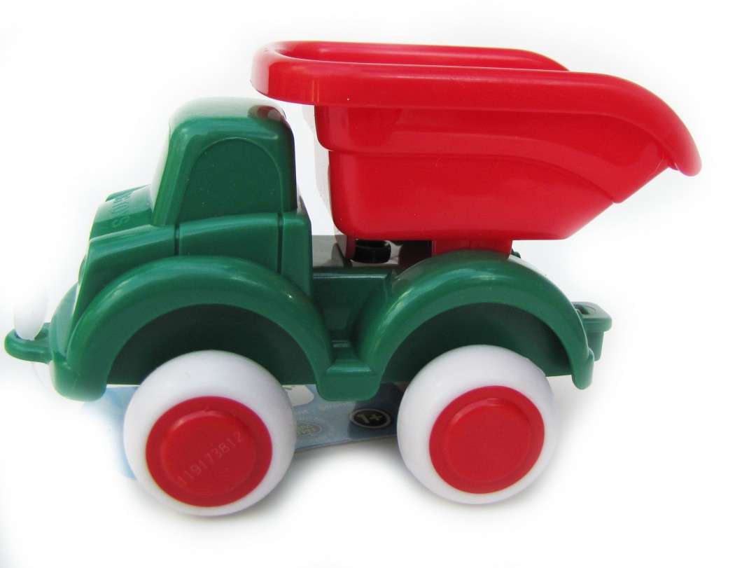 Viking Toys 4" Chubbies Dump Truck Green/Red VIKING-1149-DTG